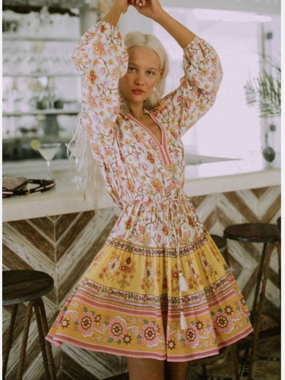Spell & The Gypsy Portobello Road Playdress Small Honey Dew NWOT